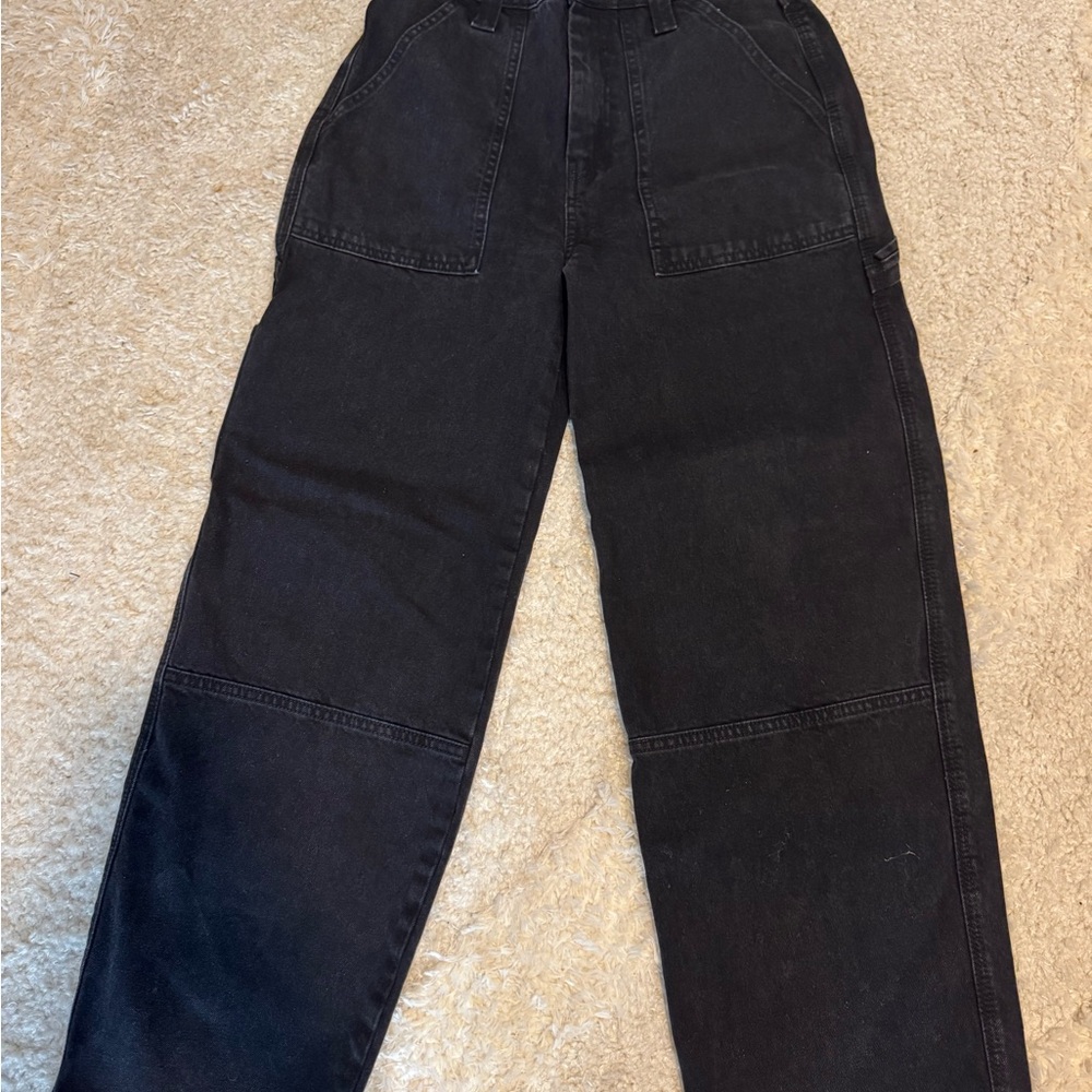 ASOS women black cargo jeans